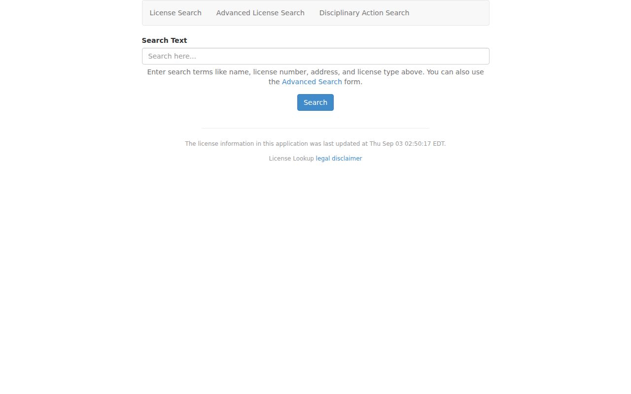 Chesterfield resident lookup Virginia DPOR license search